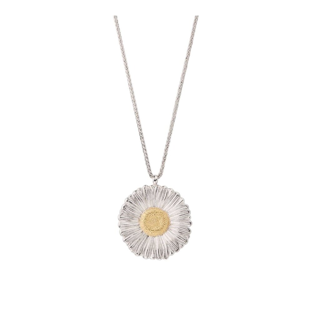 NWOT Buccellati Blossoms Silver and Vermeil Pendant Necklace w/ Dust Bag + Box